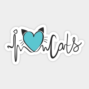 Love CATS Sticker